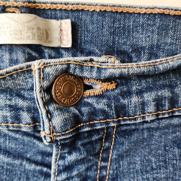 Women's Levi Strauss 550 Classic Relaxed Bootcut Denim Blue Jeans size 10M - Picture 4 of 9